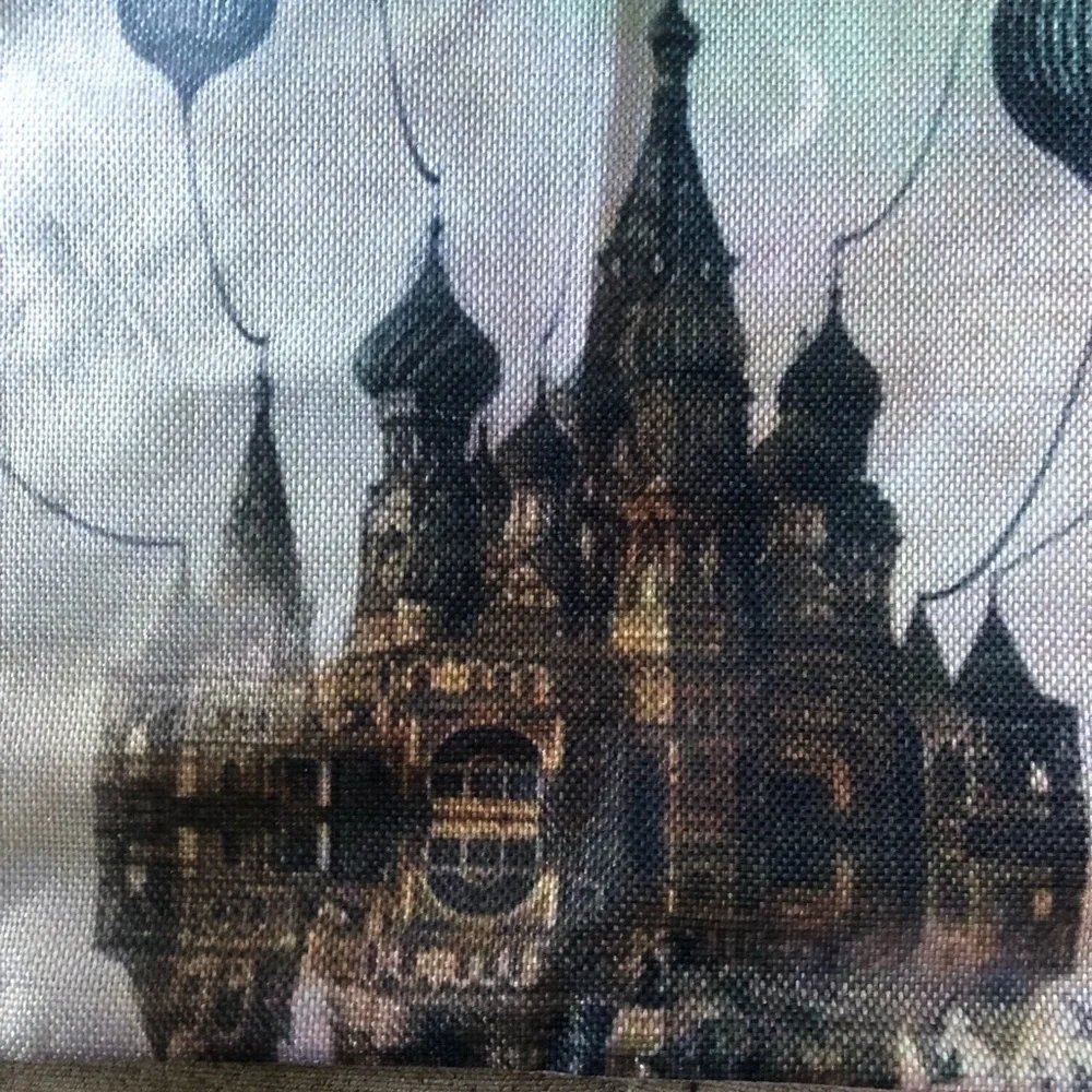 Russian orthodox steampunk balloon pillowcase